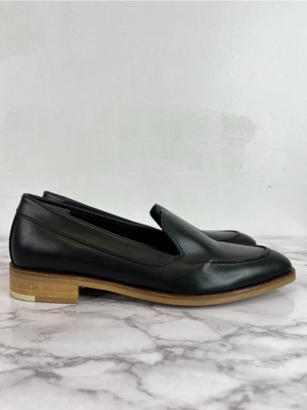 Everlane Women's Black The Modern Leather Loafers Sz 5